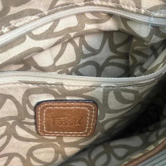 Fossil Tan Leather Shoulder Bag - Picture 12 of 16